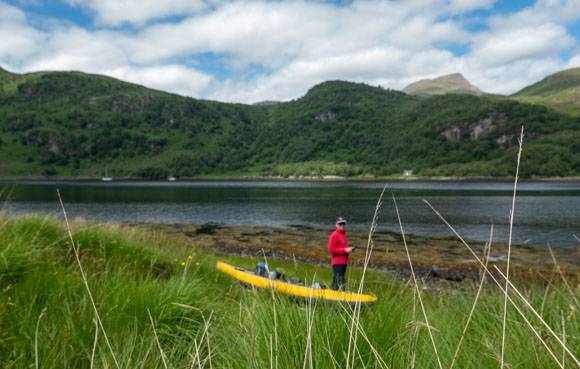 Landgang im Loch Hourn
