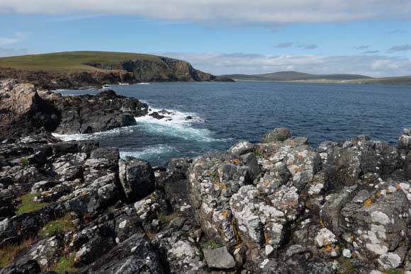 Cliffs at the estern shore of Unst
